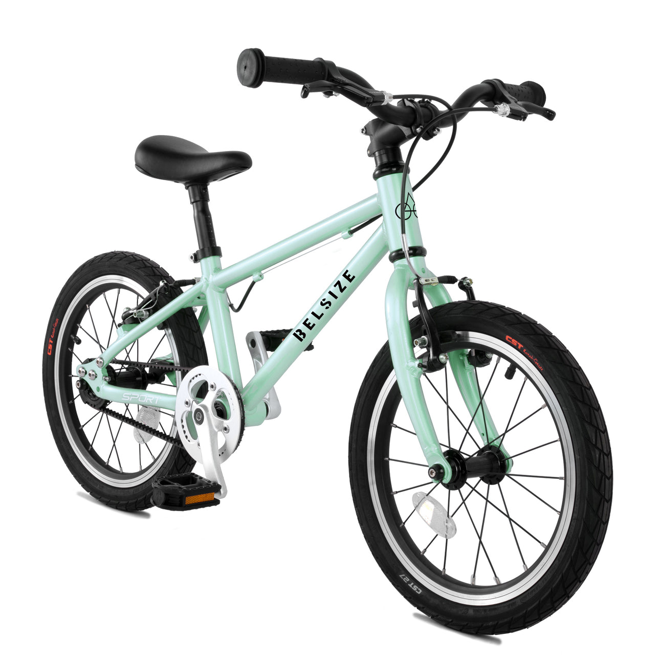 16-inch Sports Belt-Driven Kids' Bike - Belsize Official Mint Green Sporting Goods > Outdoor Recreation > Cycling > Bicycles