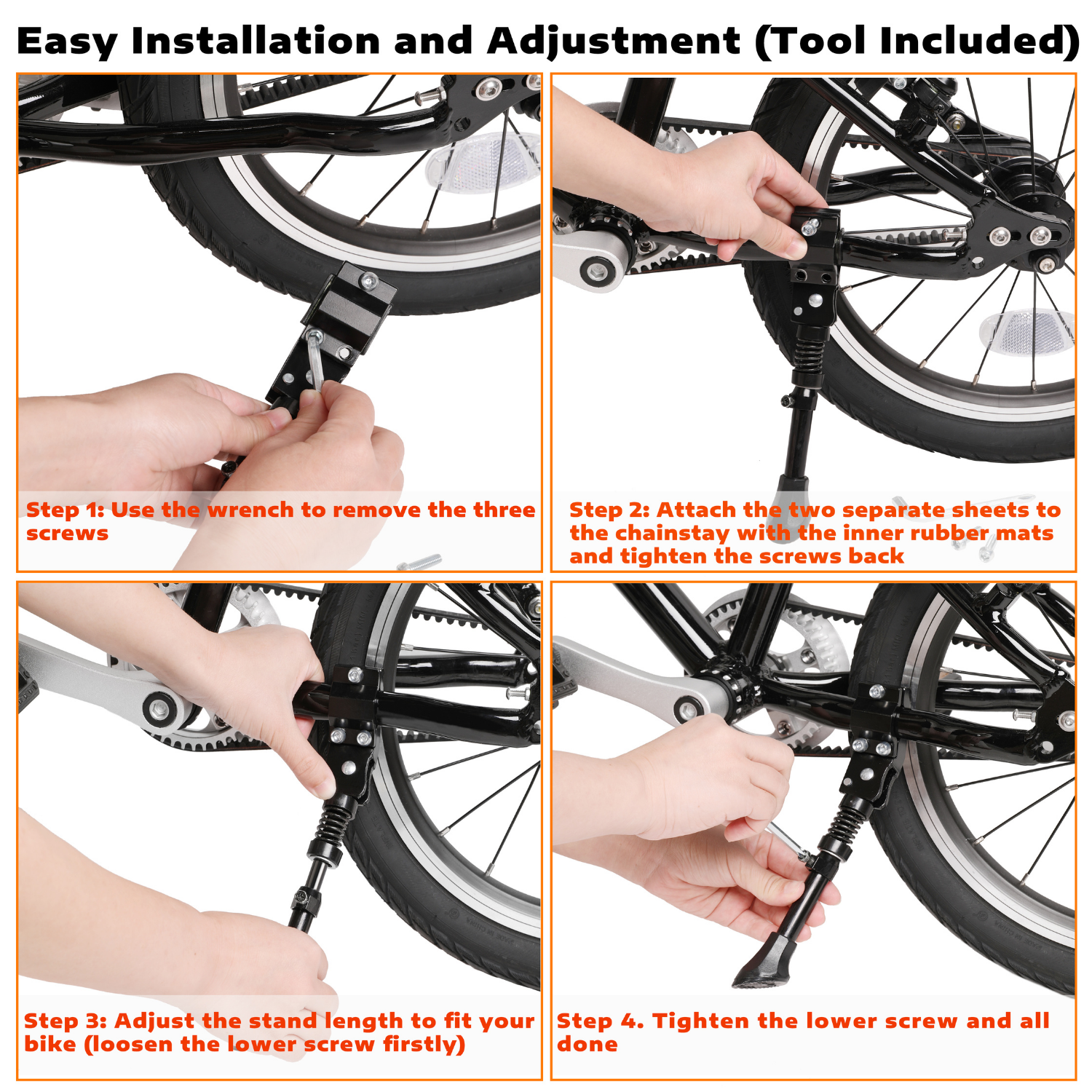 16 top bike kickstand