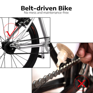 20-inch Belt-Driven Kids' Bike - Belsize Official Sporting Goods > Outdoor Recreation > Cycling > Bicycles